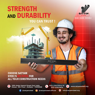 Strength and Durability in every Satyam Steel MS Pipe.