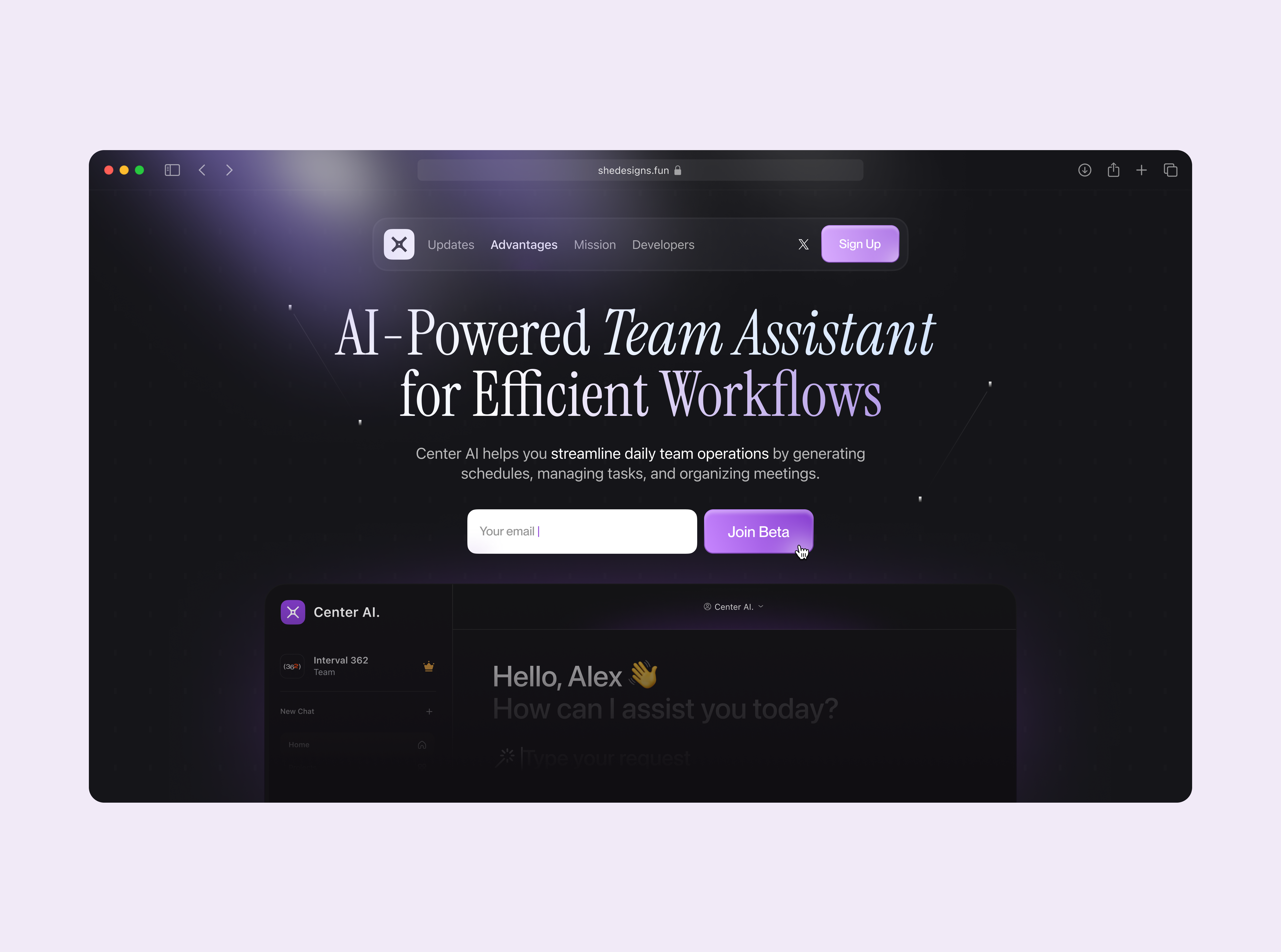 Example of Landing Page [Figma+Framer]