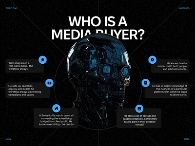 Who is Media Buyer block landing page agency ai conversionoptimization cyberpank design digitalmarketing landingpage masterclass mediabuyer minimalism onlinelearning trafficarbitrage ui uiux ux webdesign website