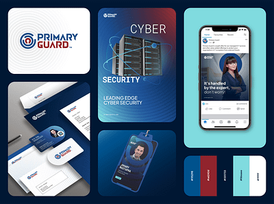 Primary Guard, visual identity, corporate brand design app branding design graphic design logo ui ux