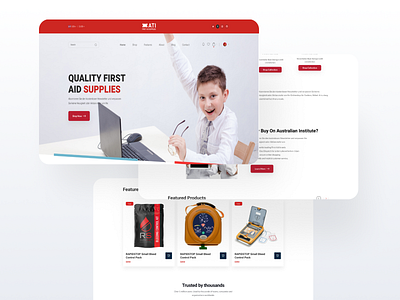 Health Care Landing page Design design happy health health care kids landing page medical medicine ui ui design ux website