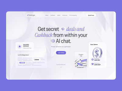 Minimalist website design for an AI chat platform aichat design graphic design ui ux webdesign