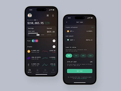 Crypto Loan Mobile App app design mobile mobile app mobile app design mobile app ui mobile design mobile ui design ui ui design ui ux ui ux design ux