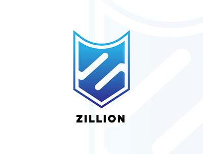 Zillion - Mascot Logo blue brand gradient logo mascot