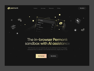 Permonk - webdesign ai brand branding design digital graphic design illustration inspiration landing landingpage logo product ui uiux web webdesign