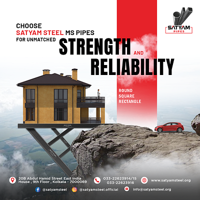 Trust Satyam Steel MS Pipes for superior strength and reliabilit