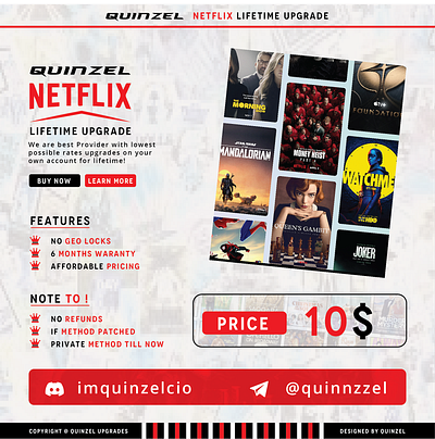 Quin Netflix Upgrade Thread graphic design ui