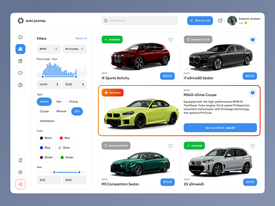 Car Rental Dashboard dashboard design ui ui design ui ux ui ux design uiux ux web web app web app design web app ui web application web dashboard web design web design ui web ui webapp