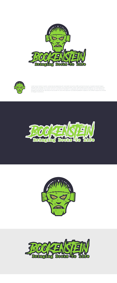 Bookenstein graphic design logo