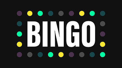 Bingo animation motion design motion graphics typography