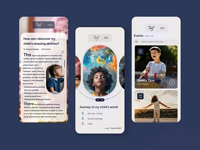 Light App Taif app app taif autism children design light mobile ui ux