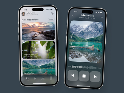 Meditation Mobile App app app design app interfaces application design ios mobile mobile app mobile app design mobile app ui mobile design mobile ui design ui ui design ui ux ui ux design uiux ux