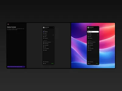 Sidebar - Atomize abstract atomize branding dark theme design system logo navigation sidebar ui variables