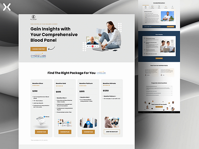 Healthcare Landing Page click through landing page consulting design dribbble shot health healthcare landing page landing page design landingpage lead generation ui ux