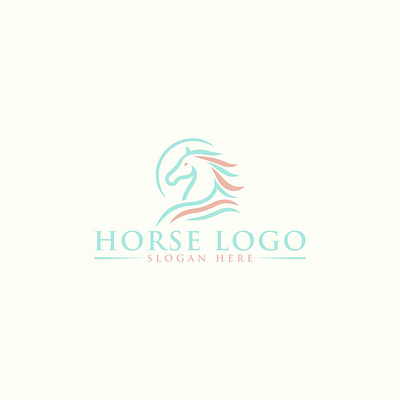 Equine Elegance Sophisticated Horse Logo Design branding graphic design isolated logo racing