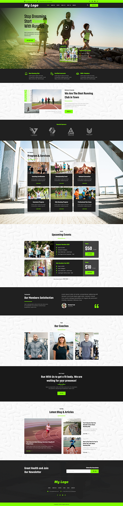 Dynamic Sports and Recreation Website UI Design 3d animation branding design graphic design gym website illustration logo motion graphics sports website ui ui design vector web design website development website portfolio