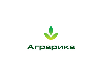 Agrarika / Unused agriculture brand cyrillic farming food leaf logo logotype nature symbol typography wheat