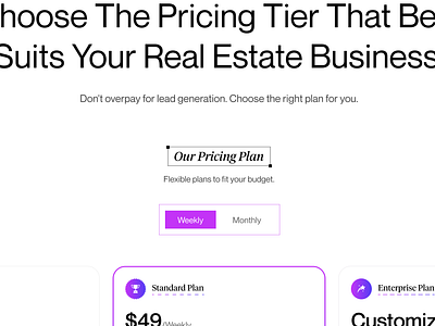 Pricing Plan Page cleanpricingpage landingpage pricing pricingpage pricingplan pricingplanpage pricingwebdesign purpledesign socialmedia socialmediapricingpage ui webdesign