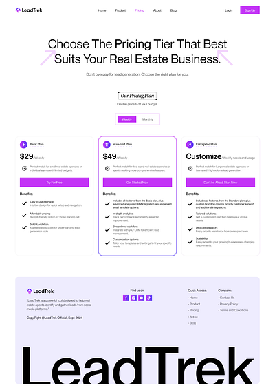 Pricing Plan Page cleanpricingpage landingpage pricing pricingpage pricingplan pricingplanpage pricingwebdesign purpledesign socialmedia socialmediapricingpage ui webdesign