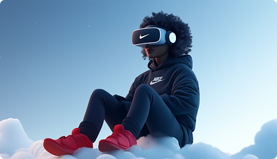 Apple x Nike: 3D Character Design for VR Experience 3d ai animation apple character design design illustration nike post social