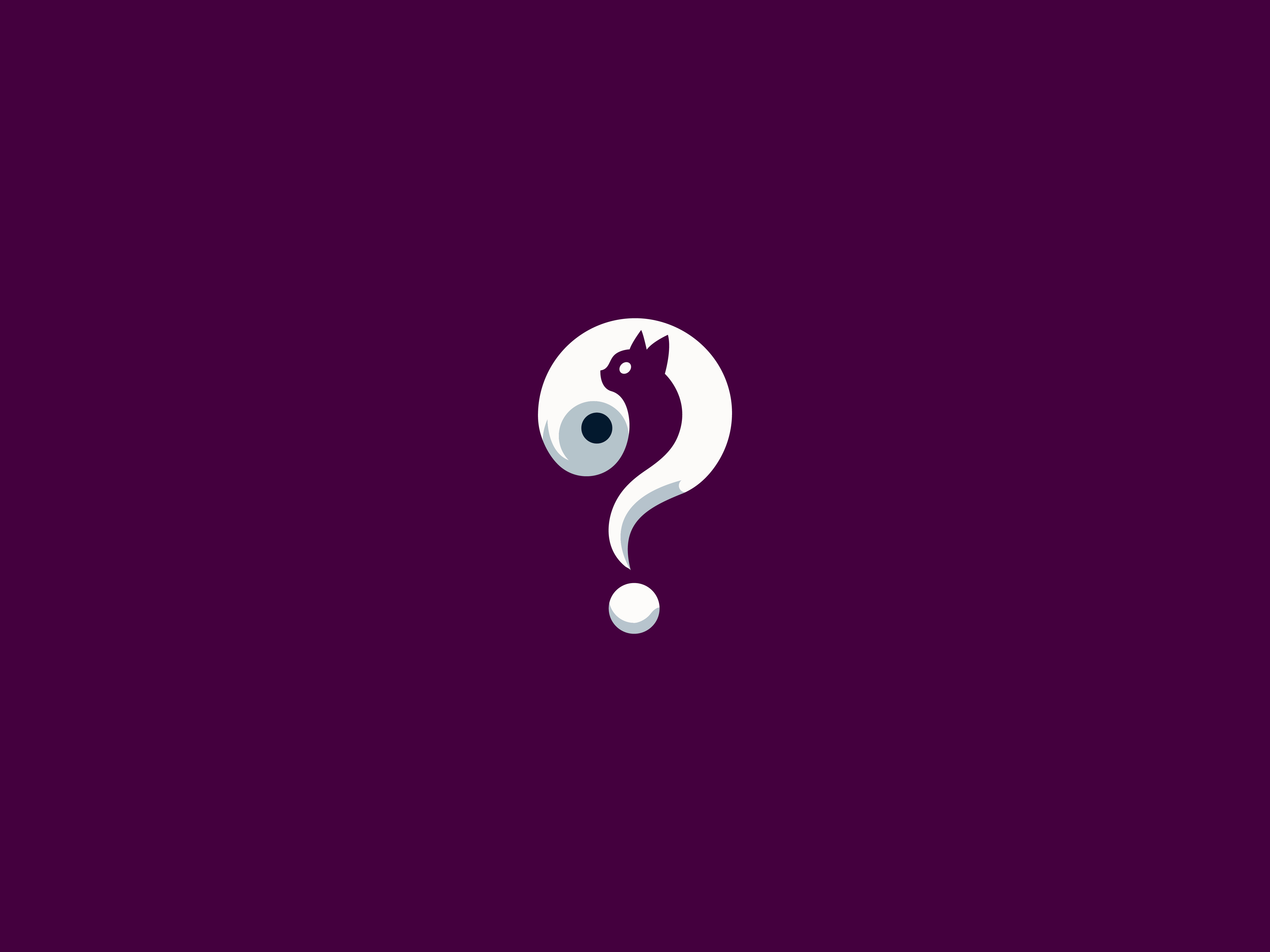 Cat & Question Mark Logo abstract brand branding business cat combined graphic design icon interrogative sign lettermark minimal minimalist modern mystery logo concept paw pet tech logo questionmark simple storytelling logo trending logo