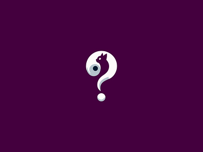 Cat & Question Mark Logo abstract brand branding business cat combined design graphic design icon iconic illustration interrogative sign logo minimal minimalist paw questionmark shape simple vector