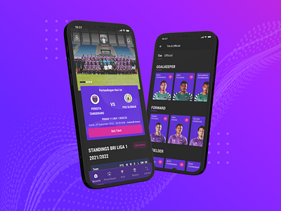 Persita Tangerang clean design figma football ui ui design ux ux design