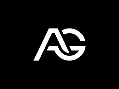 AG ag ag logo black branding chinthaka gunaratne design graphic design initial letters logo letter letter logo letter mark logo logo design logotype mark minimal monochrome monogram word mark