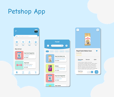 Petshop App app design mobile mobile app petshop ui uiux design ux