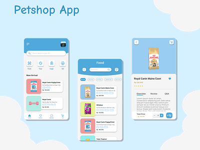 Petshop App app design mobile mobile app petshop ui uiux design ux