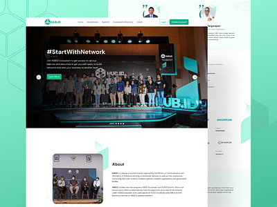 HUB.ID event governance ui ux ux design website design