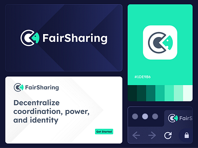 Fairsharing logo design branding graphic design logo ui