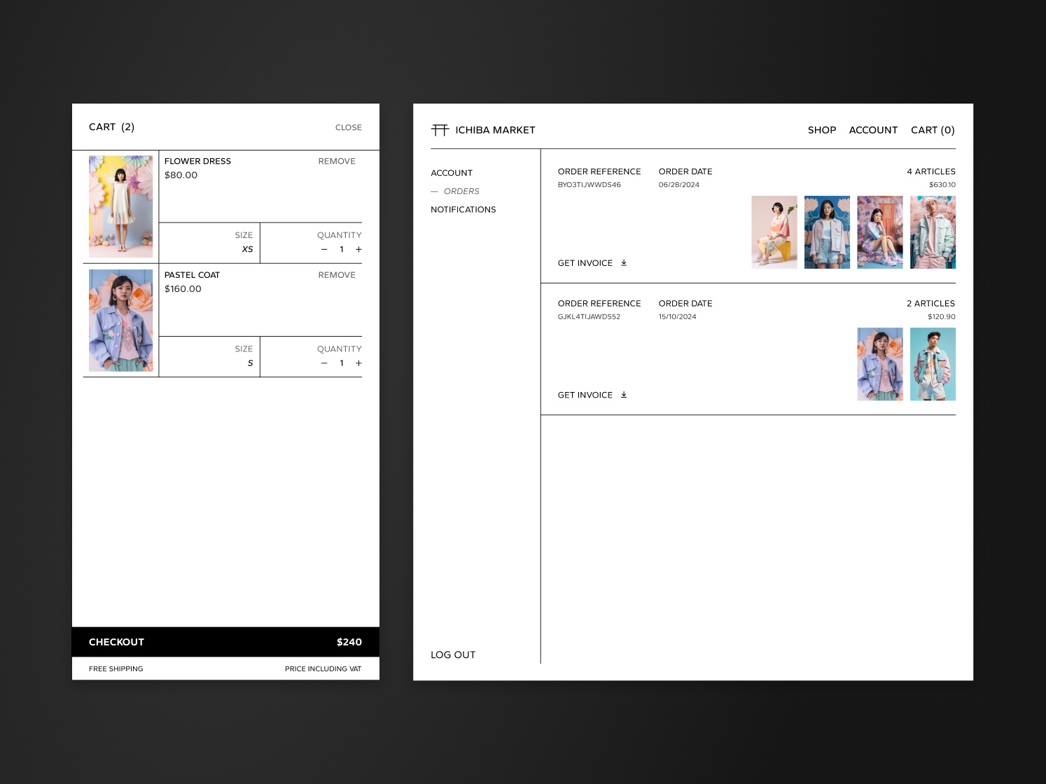 eCommerce Checkout checkout ecommerce website minimalist payment shipping shopping cart template ui