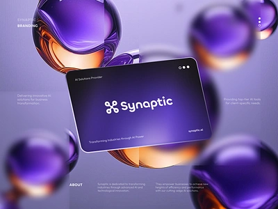 Synaptic - AI App Modern Branding ai app ai assistant ai branding ai illustrator branding branding inspiration branding mockup branding template branding ui digital branding hire developers hire logo designer hire nft artist hire ui ux designer hire web designer modern branding modern tech logo redesign ai logo tech branding tech website