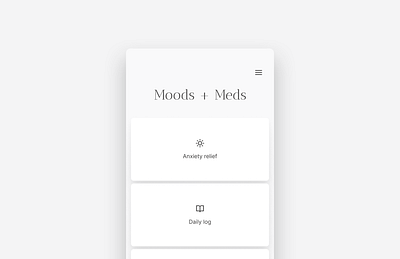 Mood and medicine app daily tracker design digital design graphic design landing page medicine app mood app typography ui ux