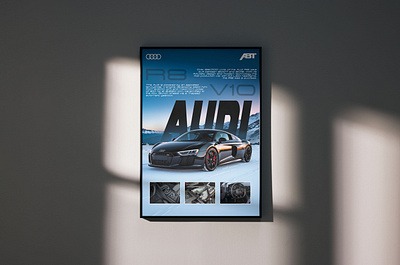 Audi R8 Poster audi car graphic design poster