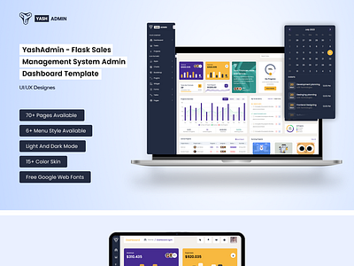 YashAdmin - Flask Sales Management System Admin Dashboard 3d animation branding creative design graphic design illustration landing page logo motion graphics product design template ui uiux user experience user interface web design website website design