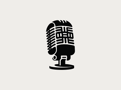 Microphone + African knowledge symbol book icon illustration knowledge library logo mic microphone podcast reading smart symbol talk talking