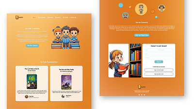 Reading Website for Kids graphic design ui webdesign