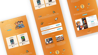 Reading Website for Kids graphic design ui webdesign