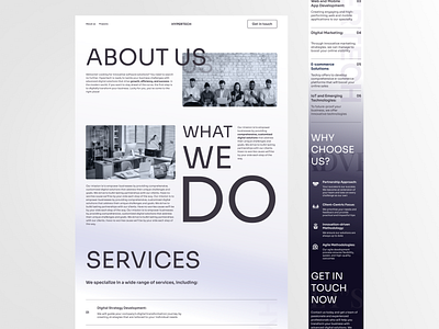 Tech company about us page adaptive landing page responsive tech company ui web design