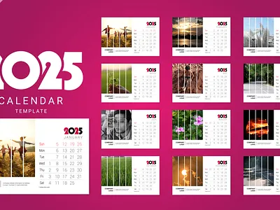 New Year Calendar 2025 bangladesh branding calendar design graphic design illustration vector