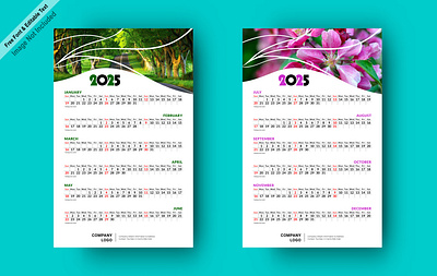 2025 New Wall Calendar bangladesh book branding design graphic design illustration leaflet logo vector