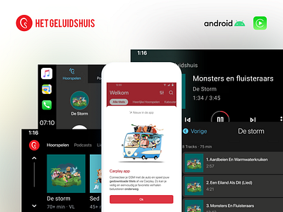 "Het Geluidshuis" 2022 update android car application ios ui ux