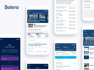 Bolero - News & insights update finance kbc stock ui ux