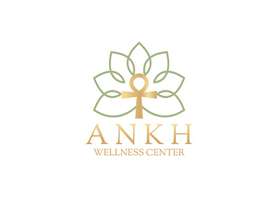 Wellness Center Logo ankh symbol design branding elegant logo design healing center logo design holistic health branding logo lotus flower logo minimalist wellness logo spa and wellness logo spiritual logo design wellness branding elements wellness center logo