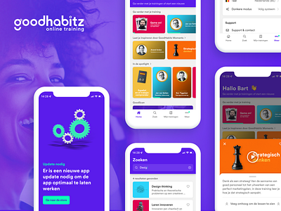 Goodhabitz learning platform mobile design ui ux