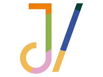 JDV monogram branding color friendly graphic design logo monogram