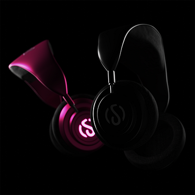 Stephanie headphone design 3d branding