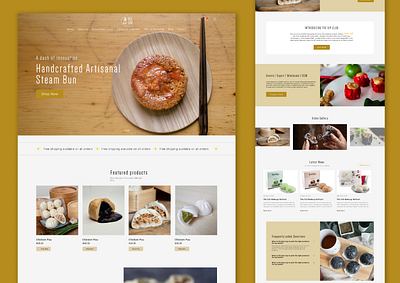 Bee Sim Food Website landing page Design design landing page ui ux web website